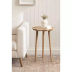 Table d'appoint en bois à bords festonnés Kate and Laurel Alezar