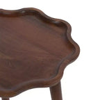 Table d'appoint en bois à bords festonnés Kate and Laurel Alezar