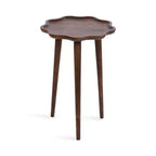 Table d'appoint en bois à bords festonnés Kate and Laurel Alezar
