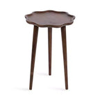 Table d'appoint en bois à bords festonnés Kate and Laurel Alezar