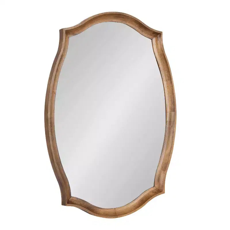 Kate & Laurel All Things Decor 24x34 Hatherleigh Scallop Wall Mirror