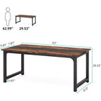Tribesigns Bureau d'ordinateur moderne de 160 cm, poste de travail de salle de conférence pour bureau à domicile