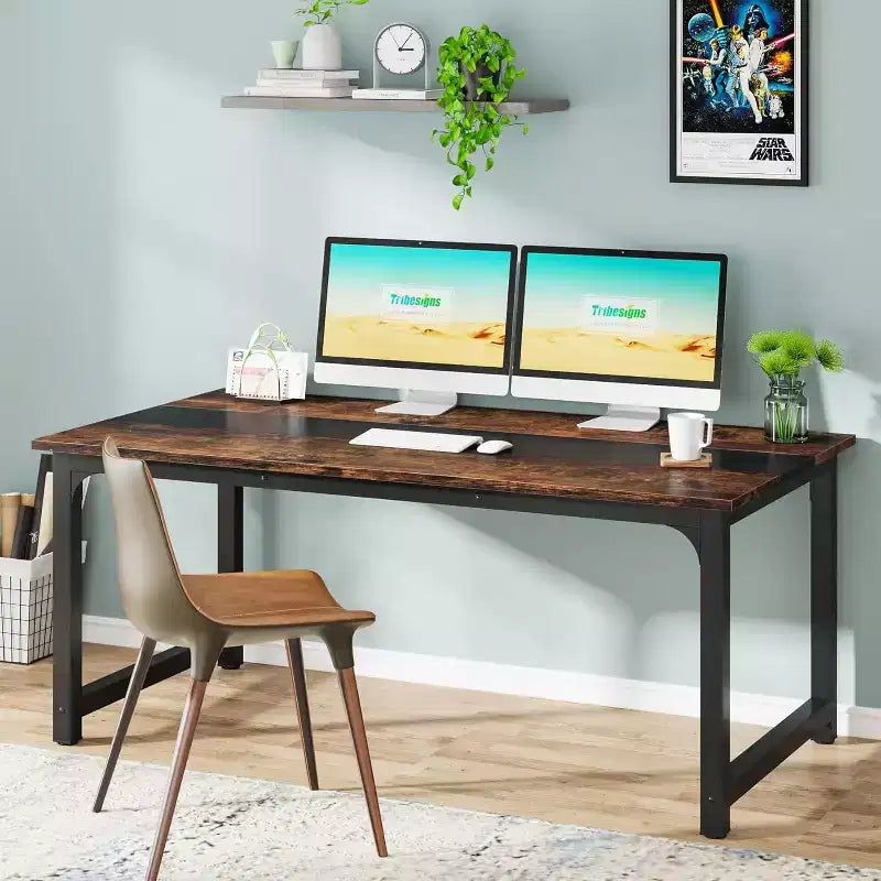 Tribesigns Bureau d'ordinateur moderne de 160 cm, poste de travail de salle de conférence pour bureau à domicile