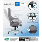 Fauteuil de direction Boss Office Products à accoudoirs articulés