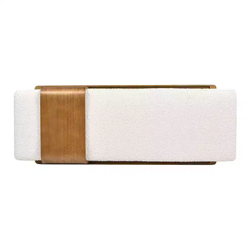 Banc de téléphone moderne Billie 52 avec étagère coulissante, Boucle Blanc Ivoire
