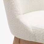 Tabouret de bar WestinTrends 26, hauteur comptoir, pivotant, rembourré, crème