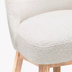 Tabouret de bar WestinTrends 26, hauteur comptoir, pivotant, rembourré, crème