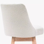 Tabouret de bar WestinTrends 26, hauteur comptoir, pivotant, rembourré, crème