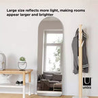 Miroir mural décoratif Hubba arqué à poser 20 x 62 - Umbra