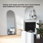 Miroir mural décoratif Hubba arqué à poser 20 x 62 - Umbra