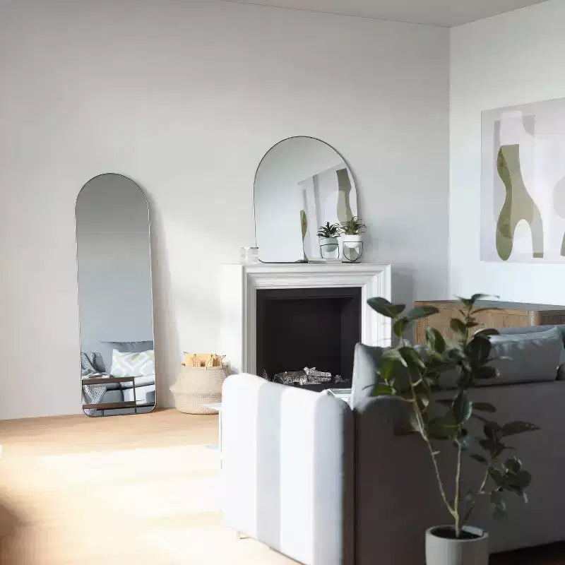 Miroir mural décoratif Hubba arqué à poser 20 x 62 - Umbra