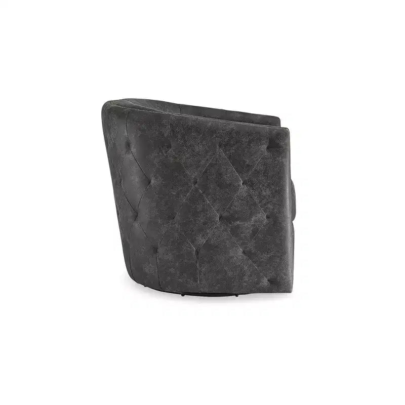 Fauteuil d'appoint pivotant décontracté Brentlow de Signature Design by Ashley, noir vieilli