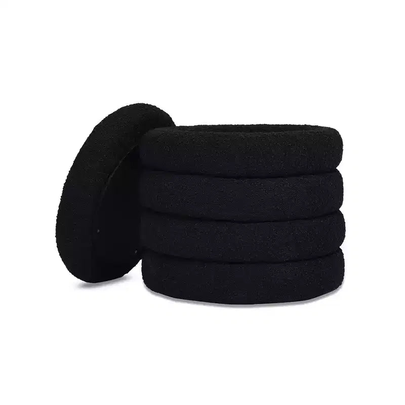 Pouf de rangement rond surdimensionné Jennifer Taylor Home Fuji de 48 cm