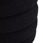 Pouf de rangement rond surdimensionné Jennifer Taylor Home Fuji de 48 cm