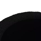 Pouf de rangement rond surdimensionné Jennifer Taylor Home Fuji de 48 cm