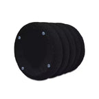 Pouf de rangement rond surdimensionné Jennifer Taylor Home Fuji de 48 cm