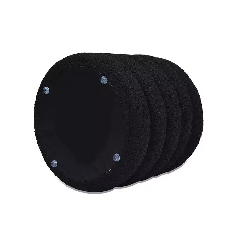 Pouf de rangement rond surdimensionné Jennifer Taylor Home Fuji de 48 cm
