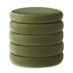 Pouf de rangement rond surdimensionné Jennifer Taylor Home Fuji de 48 cm