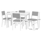 Ensemble de salle à manger rectangulaire Adler 5 pièces - Buylateral