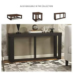 Signature Design by Ashley Table console/canapé contemporaine Watson, brun foncé