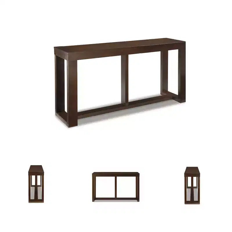Signature Design by Ashley Table console/canapé contemporaine Watson, brun foncé
