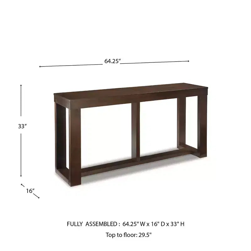 Signature Design by Ashley Table console/canapé contemporaine Watson, brun foncé