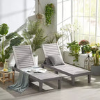 Chaise longue imperméable Nestl, chaises de patio extérieures noires légères et réglables