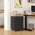 HOMCOM Caisson de bureau vertical à 3 tiroirs, meuble de rangement mobile avec plateau amovible, support d'imprimante sous bureau avec rangement pour bureau à domicile