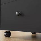HOMCOM Caisson de bureau vertical à 3 tiroirs, meuble de rangement mobile avec plateau amovible, support d'imprimante sous bureau avec rangement pour bureau à domicile