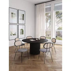 Ensemble de salle à manger rond 7 pièces 59,05 po Hathaway et Jardin de Manhattan Comfort
