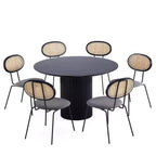 Ensemble de salle à manger rond 7 pièces 59,05 po Hathaway et Jardin de Manhattan Comfort