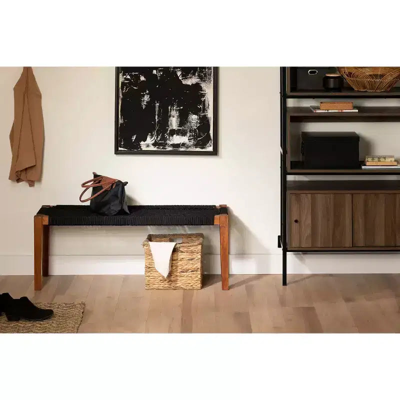 Bureau d'ordinateur Helsy South Shore avec barre d'alimentation