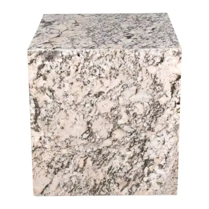 JONATHAN Y Sloane 20 Table d'appoint rectangulaire moderne à 2 étagères en marbre naturel faite à la main