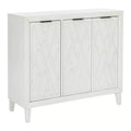Powell Kilbuck Solid Wood 3 Doors and 2 Adjustable Shelves Accent Cabinet