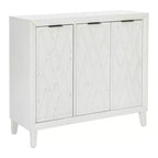 Powell Kilbuck Solid Wood 3 Doors and 2 Adjustable Shelves Accent Cabinet