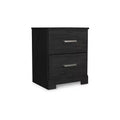 Signature Design by Ashley Casual Belachime 2 Drawer Nightstand, Black