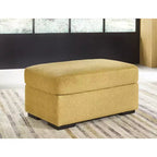 Signature Design by Ashley Keerwick – Pouf moderne, jaune tournesol