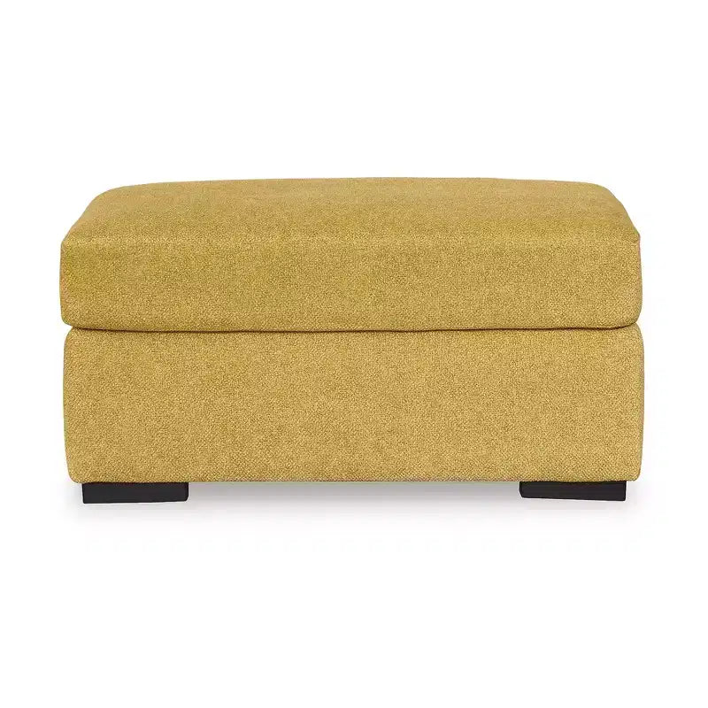 Signature Design by Ashley Keerwick – Pouf moderne, jaune tournesol