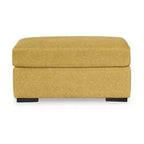 Signature Design by Ashley Keerwick – Pouf moderne, jaune tournesol