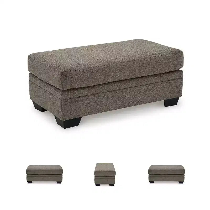 Repose-pieds rembourré Stonemeade de Signature Design by Ashley, couleur noix de muscade