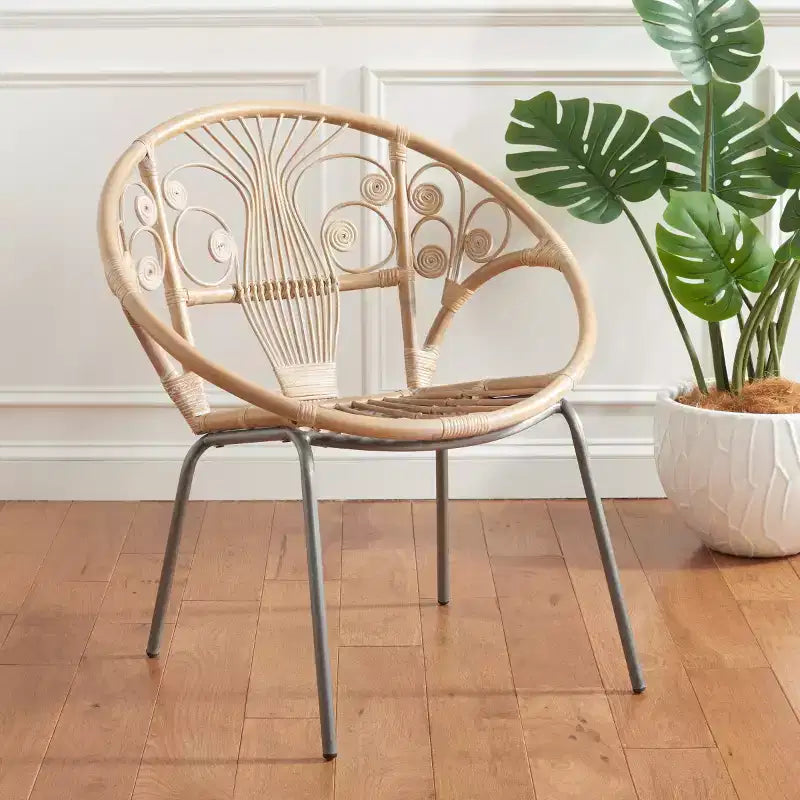 Fauteuil d'appoint Carlson - WIK6505A - Gris délavé/Noir - Safavieh