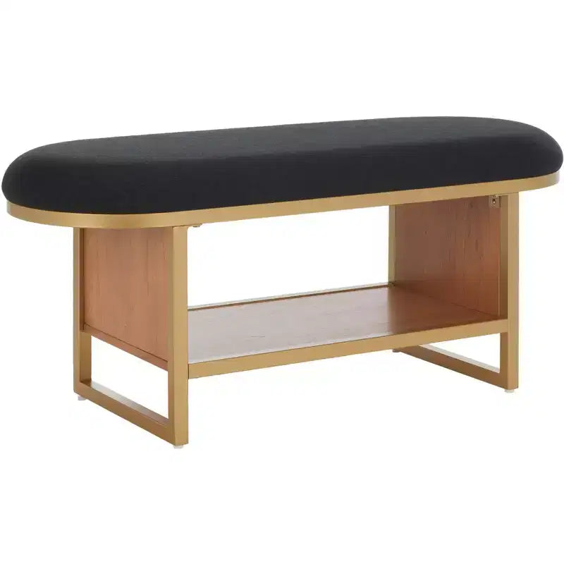 Banc à étagères ouvertes Iona avec coussin - BCH5002 - Safavieh