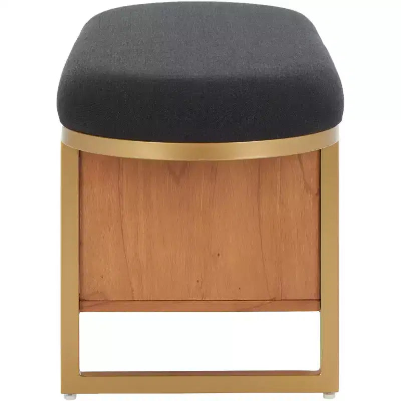 Banc à étagères ouvertes Iona avec coussin - BCH5002 - Safavieh