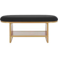Iona Open Shelf Bench With Cushion - BCH5002 - Safavieh