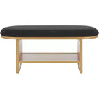 Iona Open Shelf Bench With Cushion - BCH5002 - Safavieh