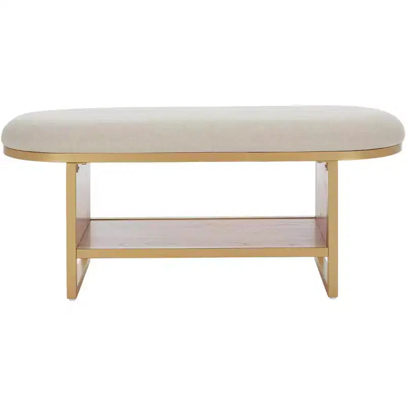 Banc à étagères ouvertes Iona avec coussin - BCH5002 - Safavieh