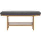 Banc à étagères ouvertes Iona avec coussin - BCH5002 - Safavieh
