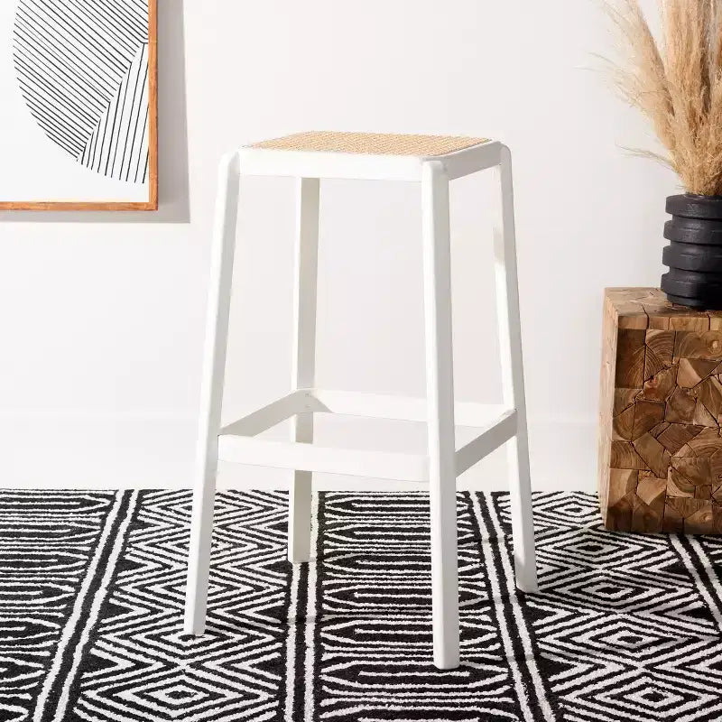 Tabouret de bar Silus sans dossier en canne - BST9505 - Safavieh