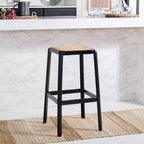Tabouret de bar Silus sans dossier en canne - BST9505 - Safavieh