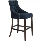 Tabouret de bar à dossier ailé capitonné Eleni (Lot de 2) - BST6304 - Safavieh